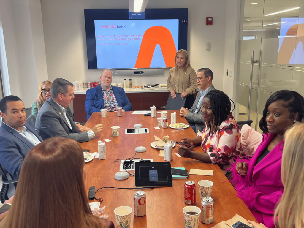The Momentum in Motion group talking business