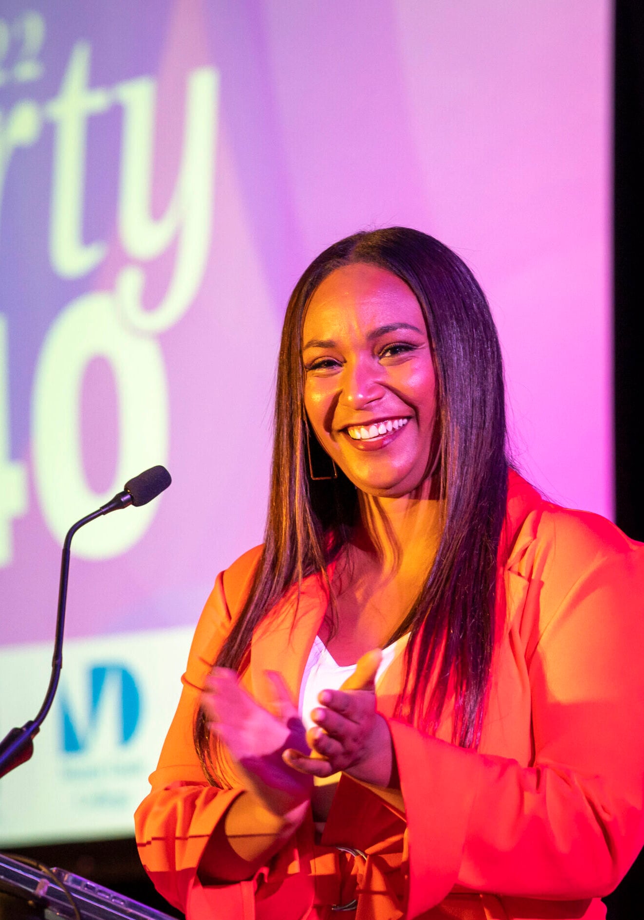 Tamika Bickham, emceed the 2022 SFBJ Forty Under 40 Awards, at the Signature Grand in Davie.